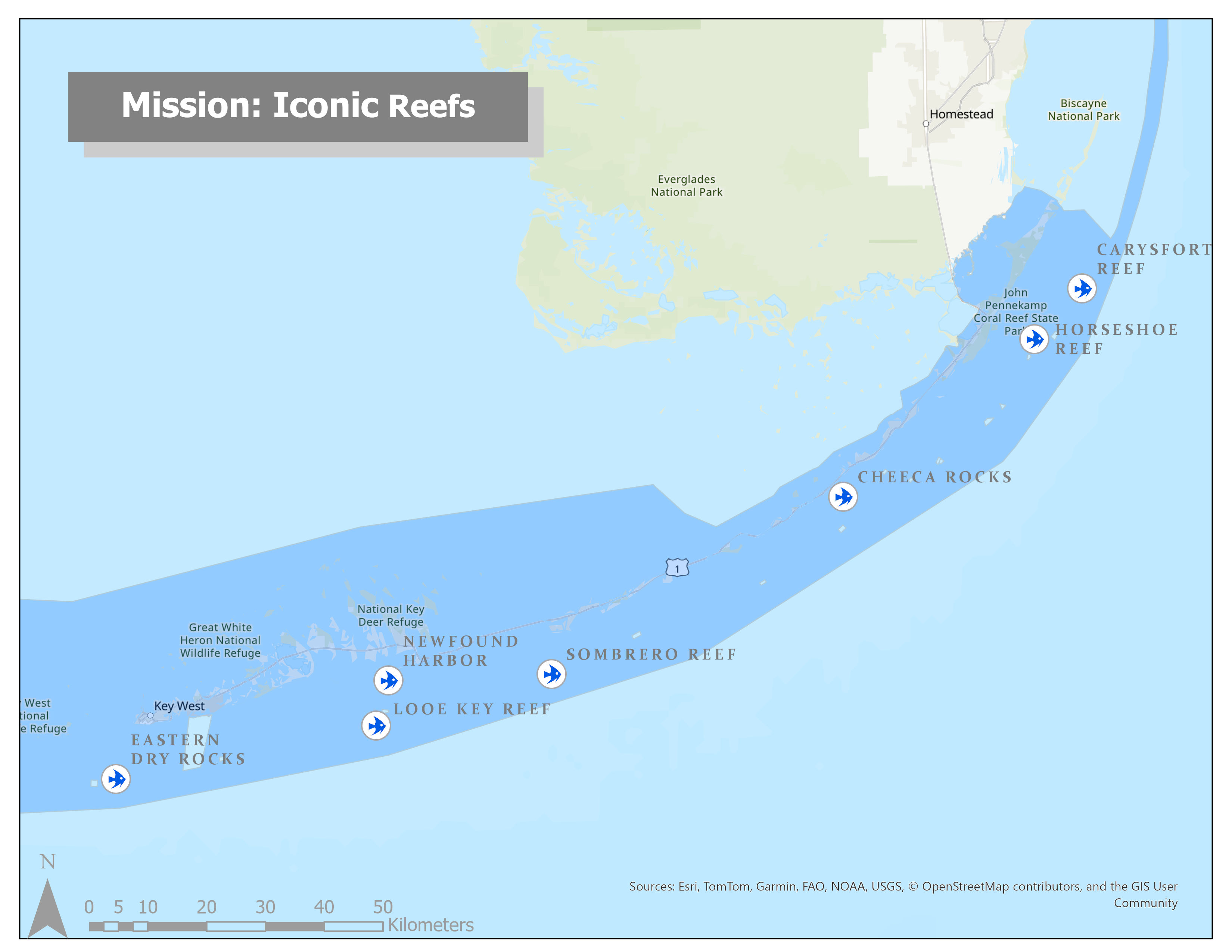Map of M:IR Sites